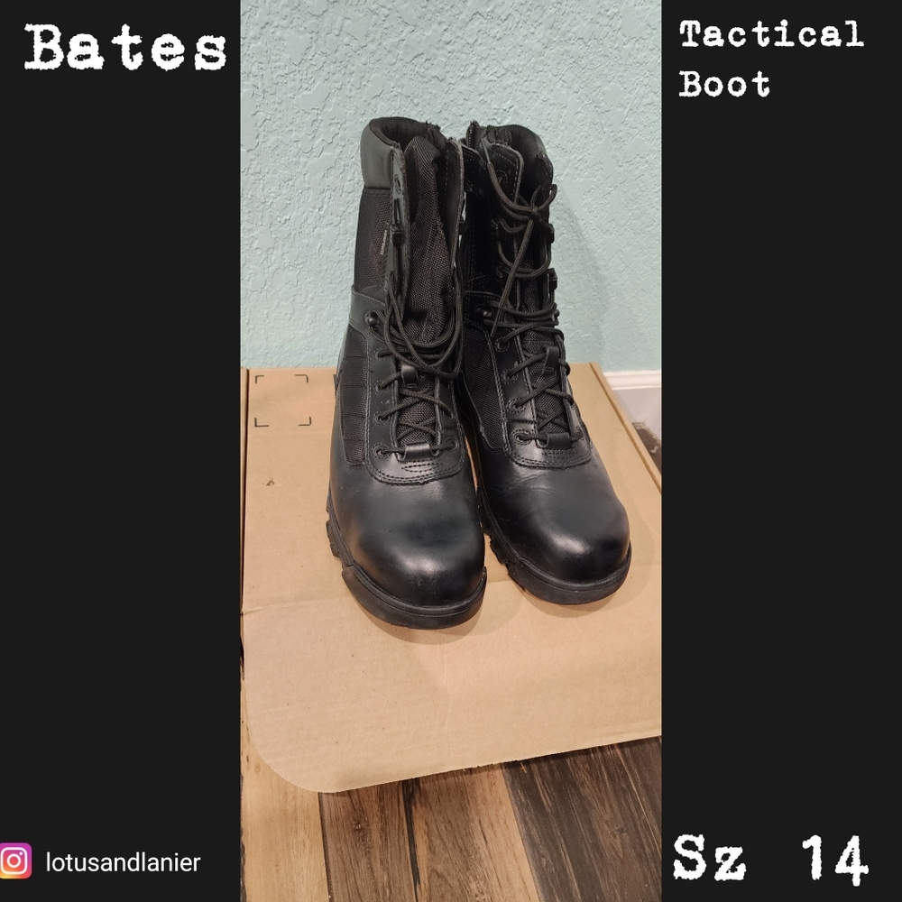Bates Men's Black Tactical Boot Sz 14